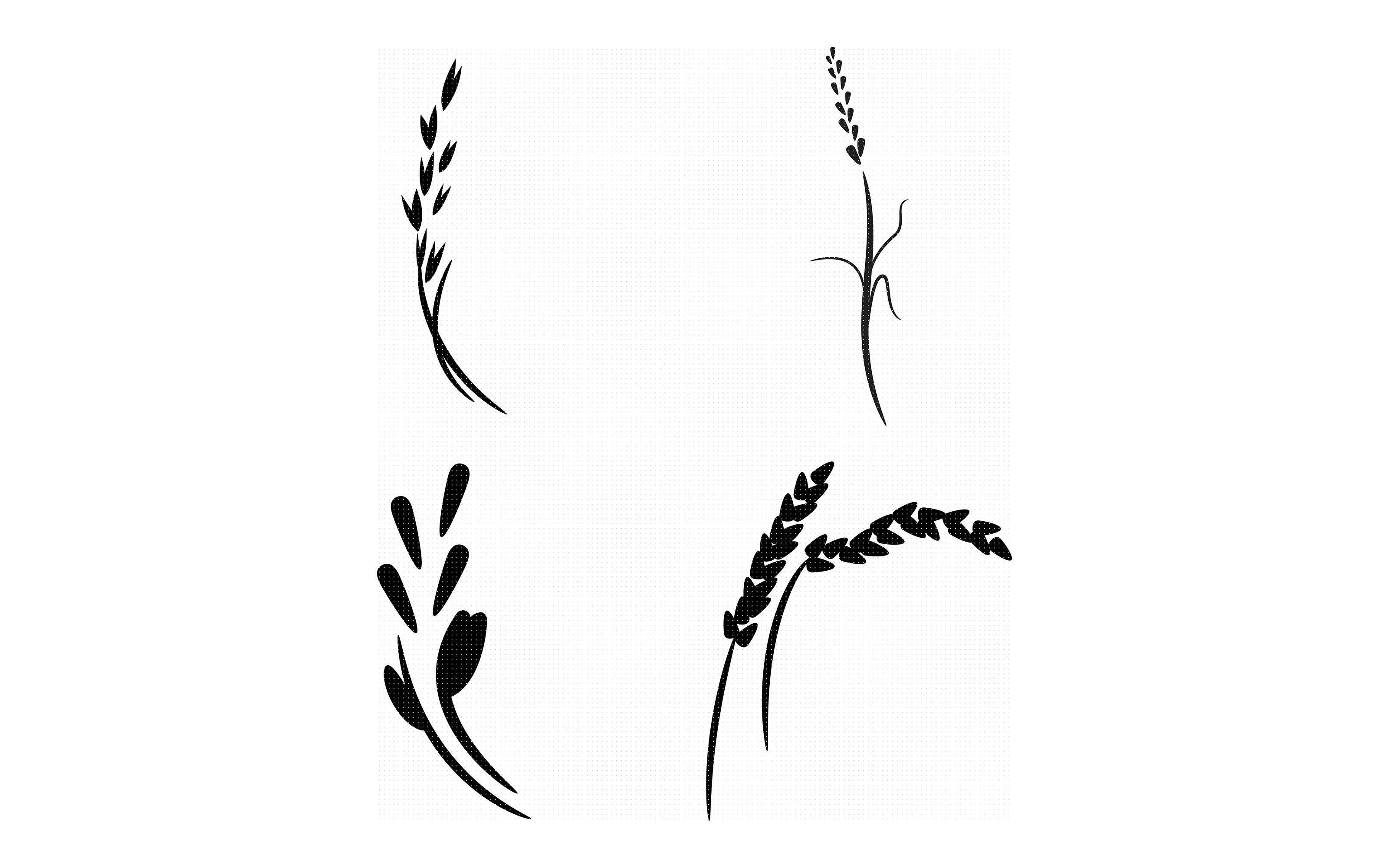 grain, oats, wheat, rice, cereal svg, dxf, vector, eps.