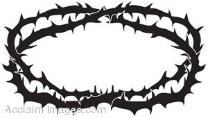 Crown of thorns clip art.