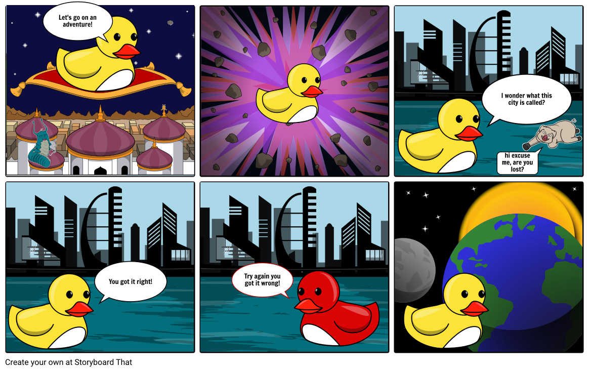 duck adventures Storyboard by keiravalerina.