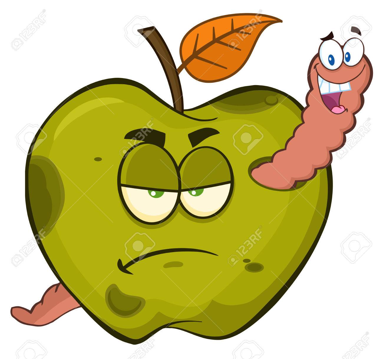 Rotting Apple Clipart.