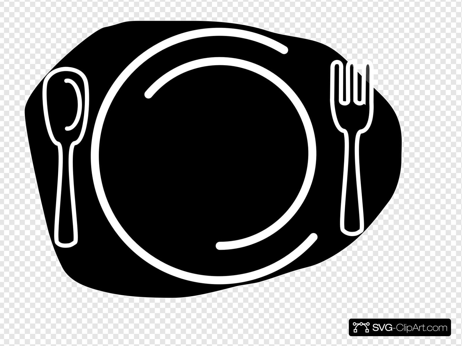 Knife And Fork Clipart Blck Clip art, Icon and SVG.