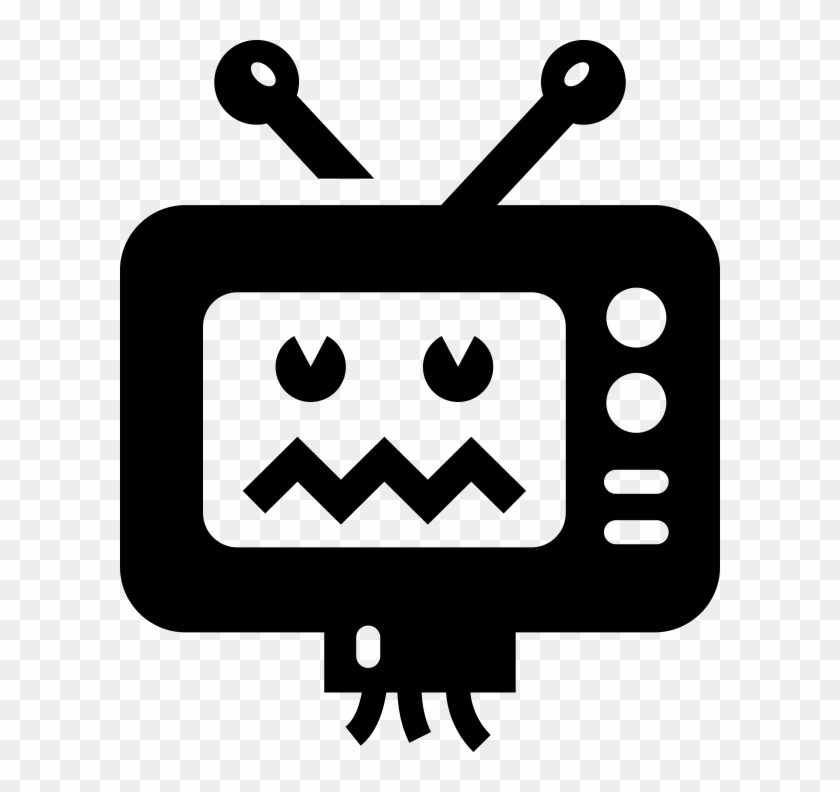 Tv Clipart Broken Tv, HD Png Download (#55559).