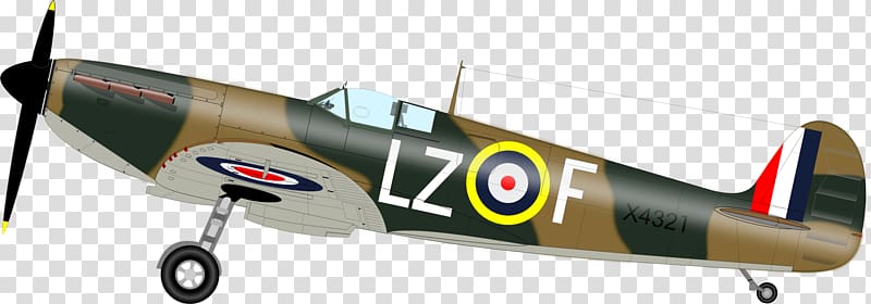 Airplane Second World War Supermarine Spitfire Fighter.