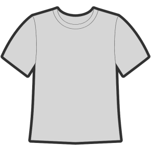 T Shirt Clip Art Black And White.