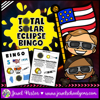 Total Solar Eclipse 2017 Activities (Solar Eclipse 2017 Bingo).