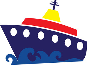 Cartoon Cruise Ship Clip Art.