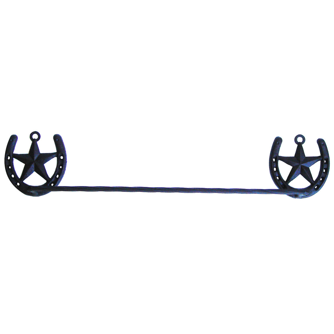 Texas Barn Star Horseshoe Bath Towel Bar Rack Holder Clipart.