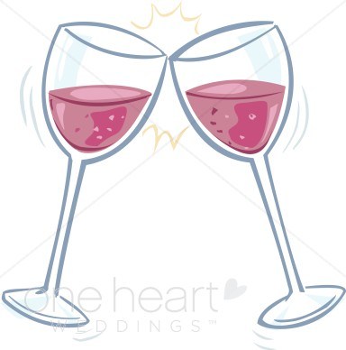 Toasting wine glasses clipart 1 » Clipart Portal.