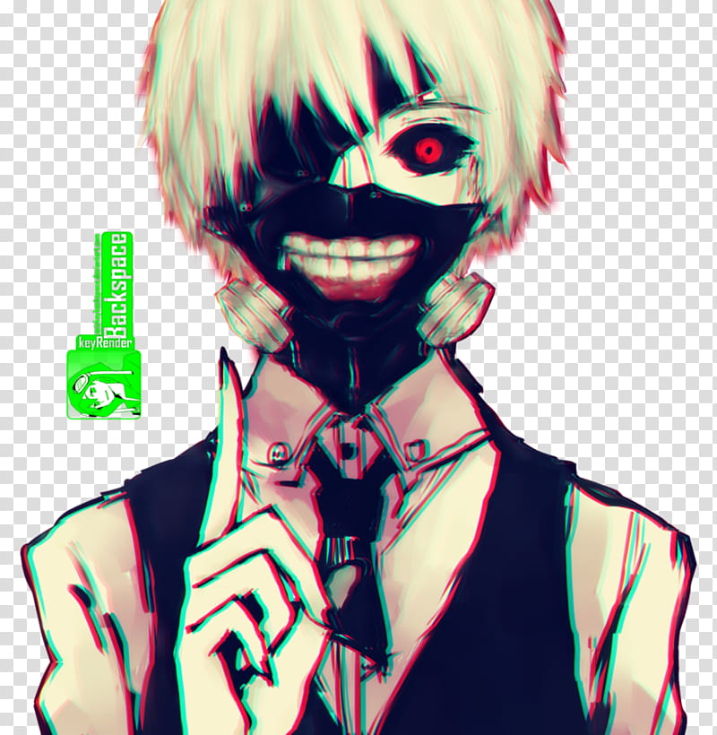 Kaneki Ken (Tokyo Ghoul), Render, male character transparent.