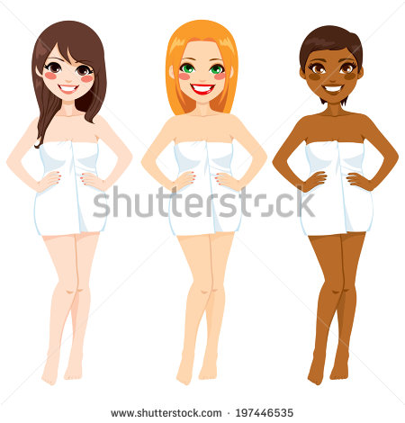 Different Color Skin Tones Clipart.