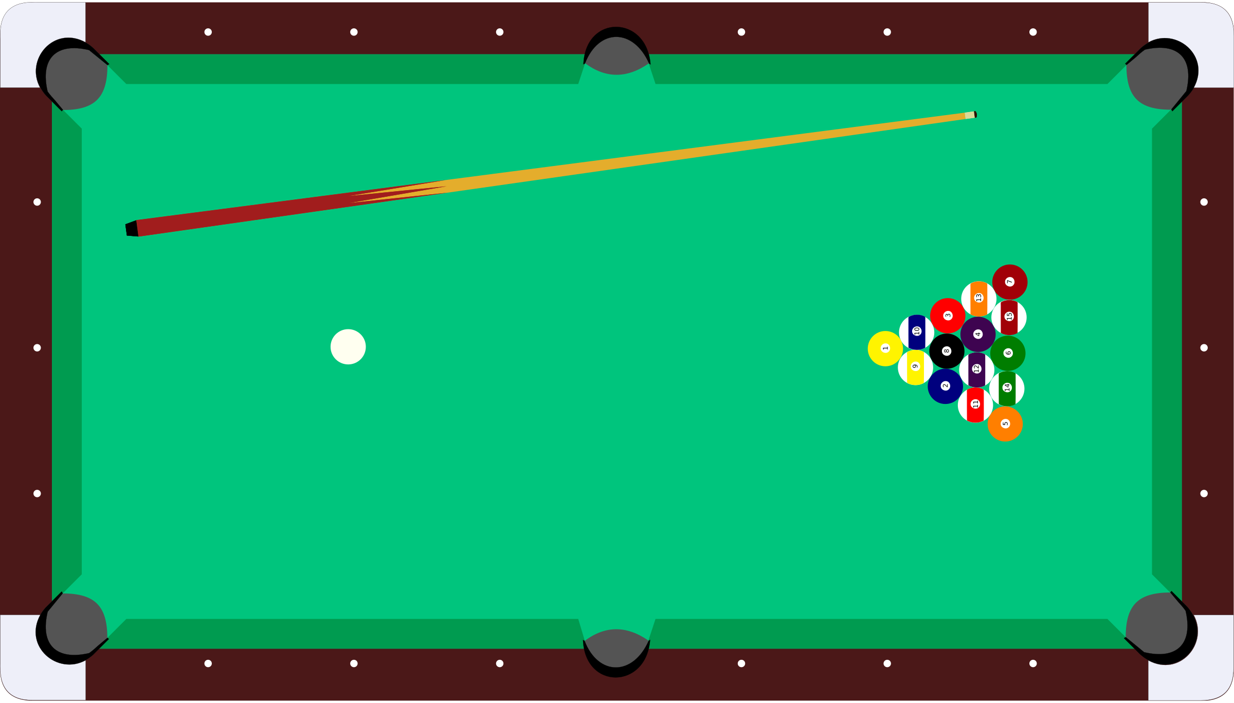 Pool Table Balls Clipart.