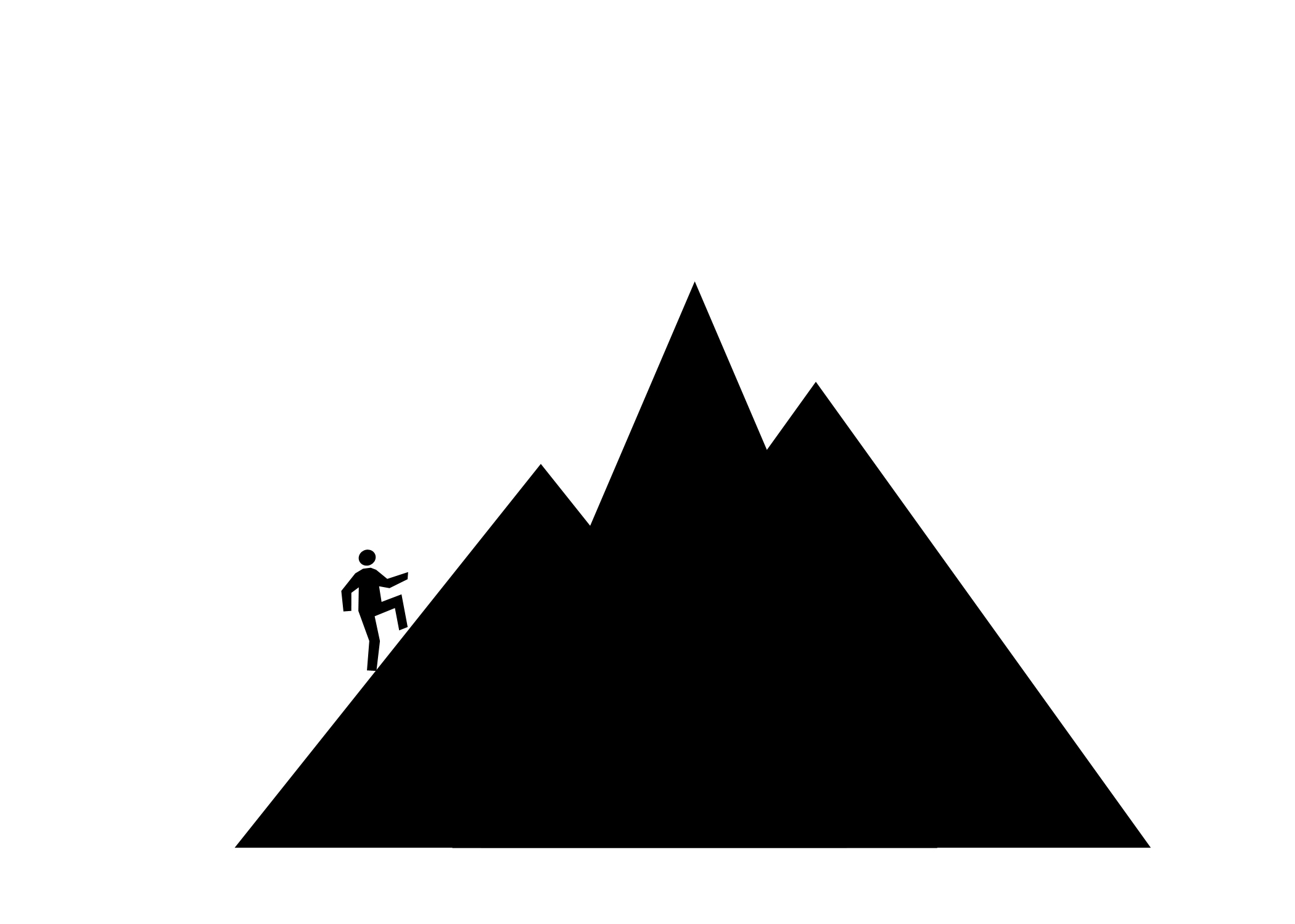 Mountain top clipart.