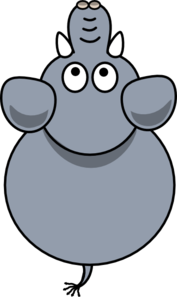 Elephant Top View 2b Clip Art at Clker.com.