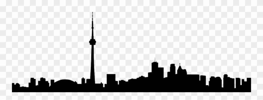 Toronto Skyline Silhouette Clipart (#2973067).