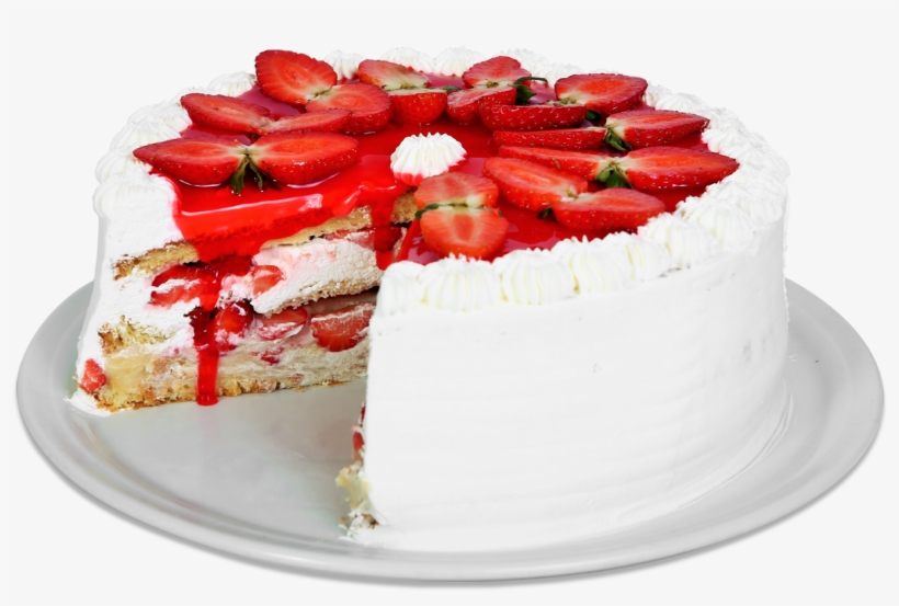 Torta Morango Com Chantilly.