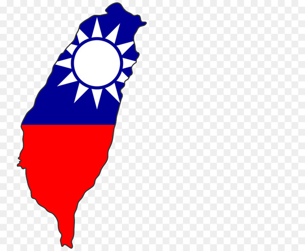 Taiwan Map Flag of the Republic of China.