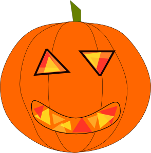 Tall Pumpkin Outline Clip Art.