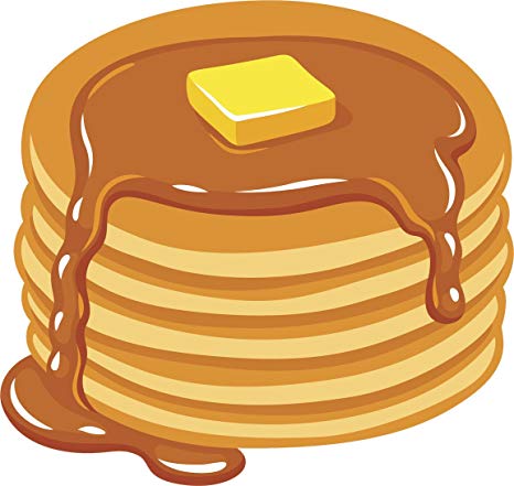 Delicious Hot Breakfast Pancakes With Butter And Syrup Vinyl Decal Sticker  (2\