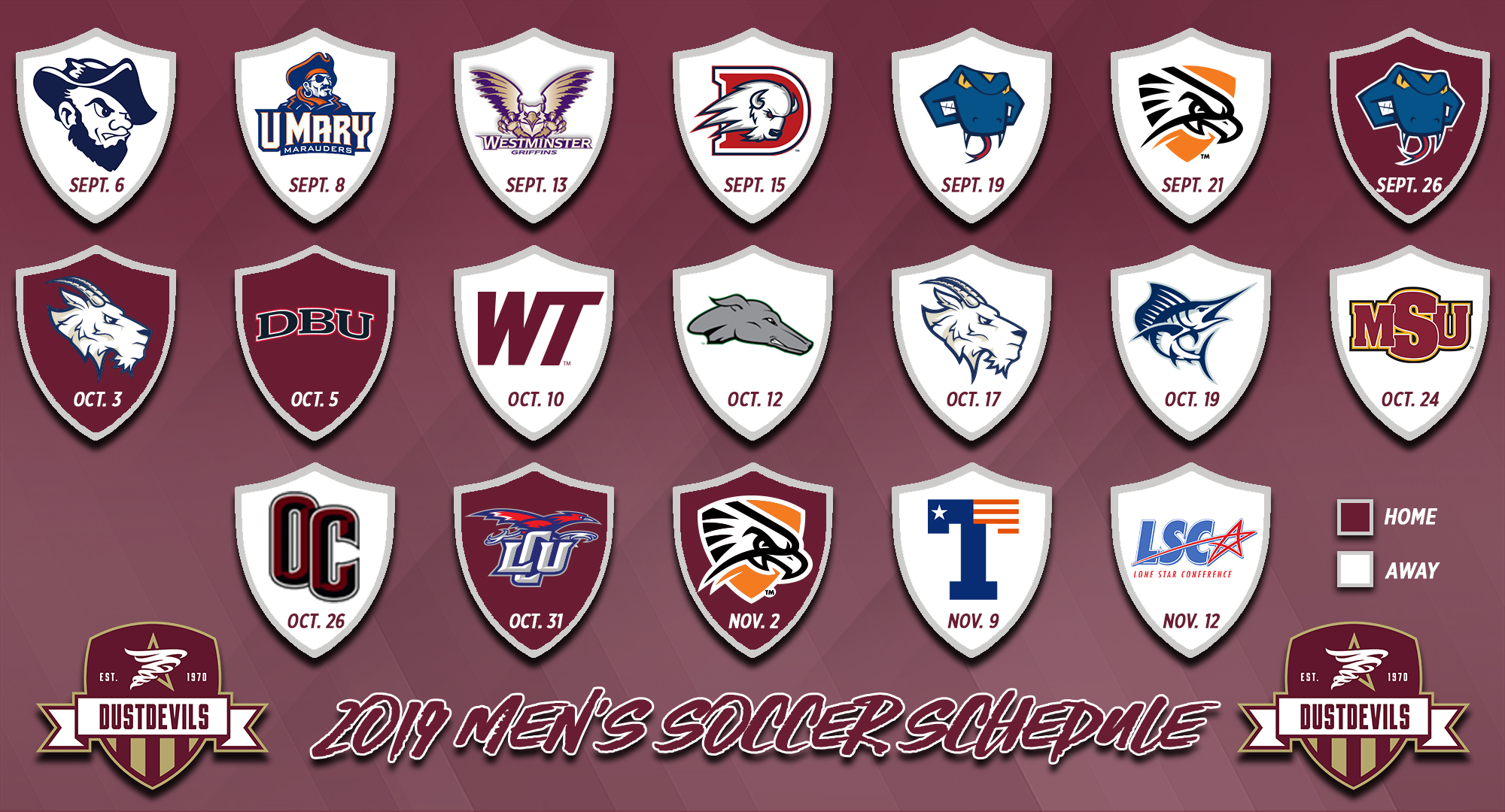 TAMIU men\'s soccer announces 2019 schedule.