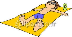 Person On Beach Clipart.