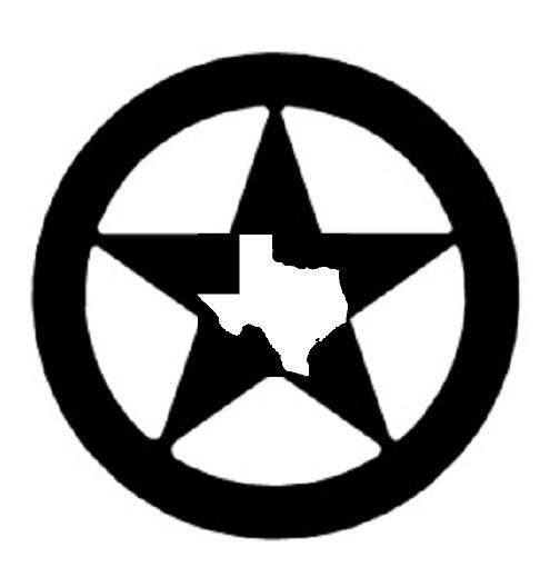 Texas Star Black and White.