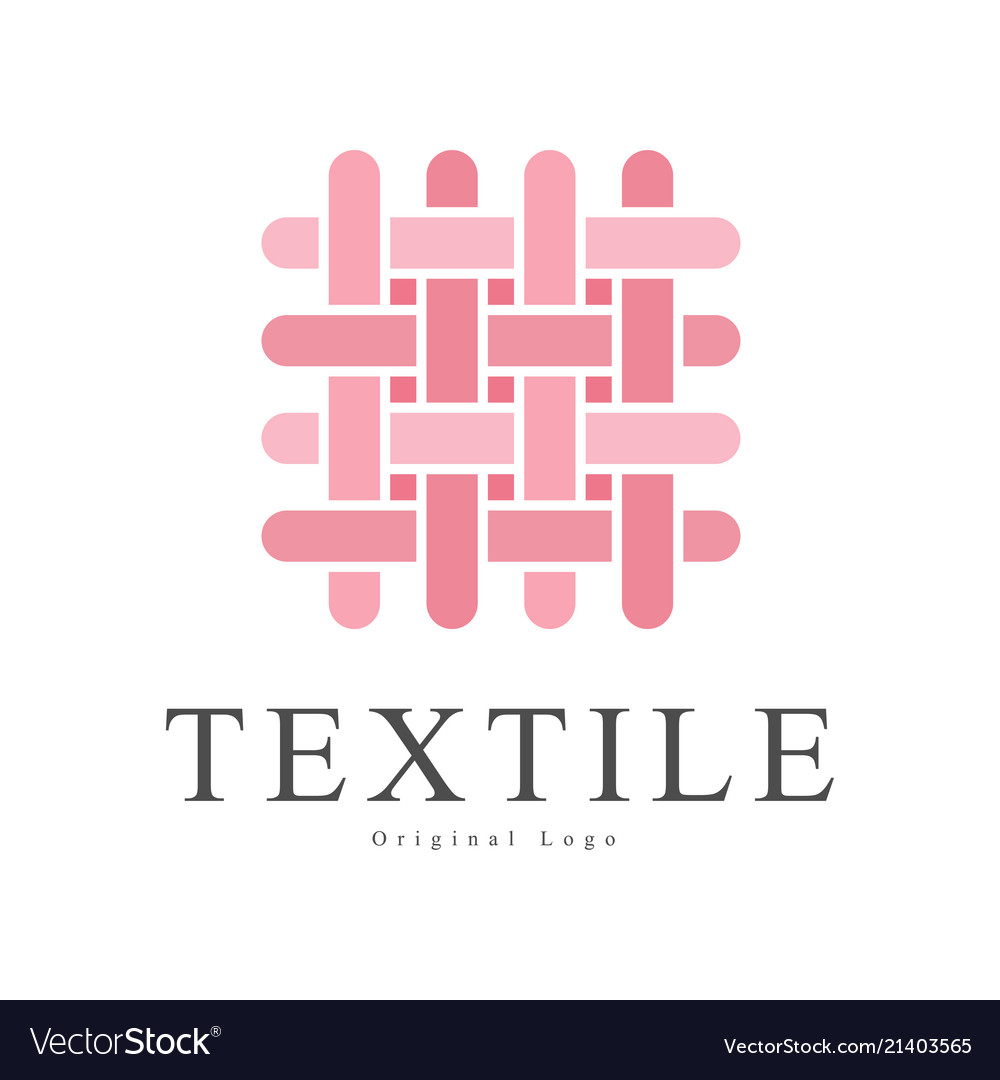 Textile original logo design creative sign for.