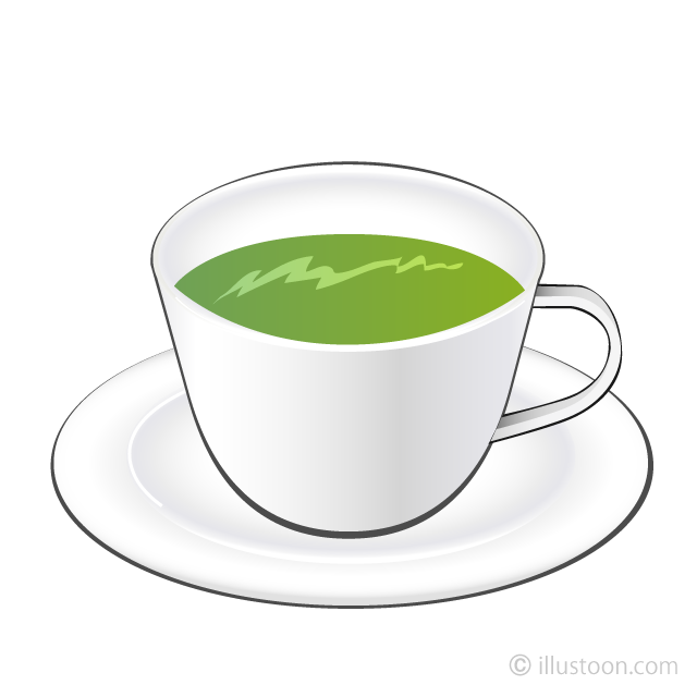 Green Tea Clipart Free Picture｜Illustoon.