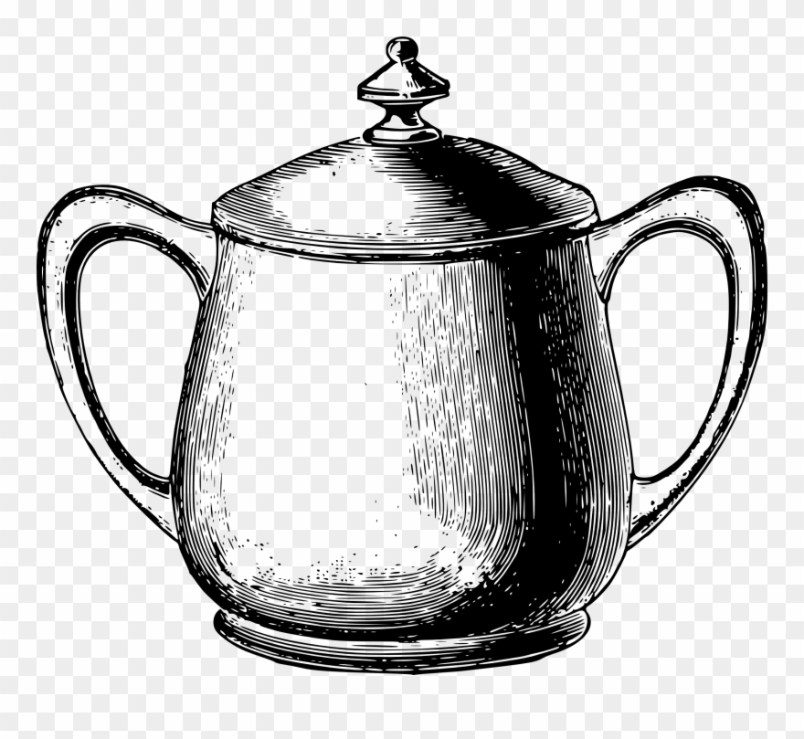 Download Vintage Tea Service Clip Art Sugar.