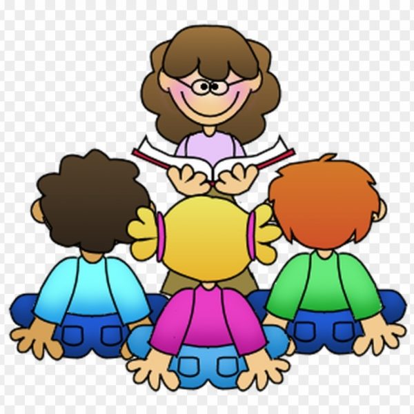 Guided Reading Teacher Student Clip Art.