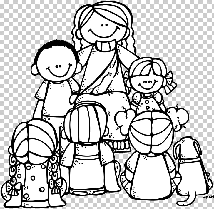 Coloring book Teaching of Jesus about little children Bible.