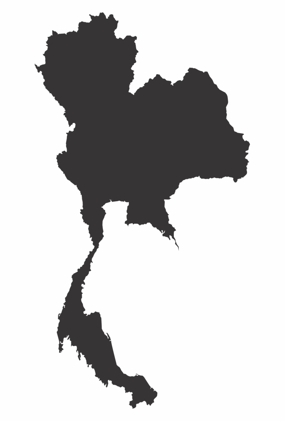 Thailand Map Map Vector Png Image.