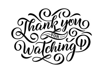 Thank you for watching cover, banner template for your Video.