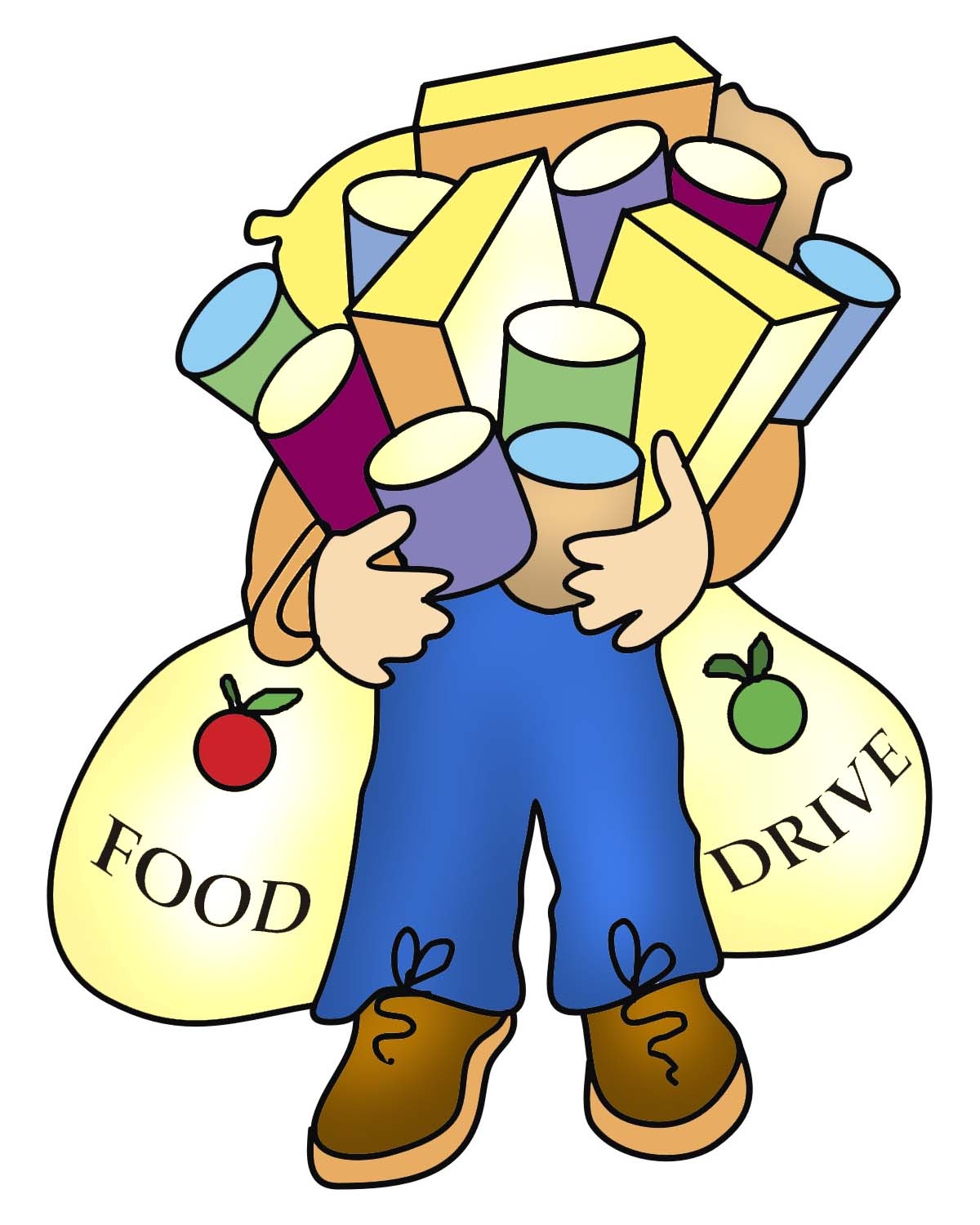 Thanksgiving food drive clip art.