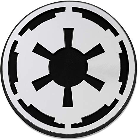 Imperial Galactic Empire Logo Chrome Auto Emblem.