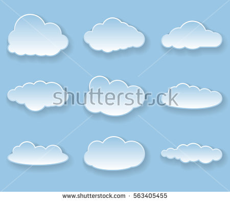 Illustration Messages Form Clouds Vector Stock Vector 133866239.