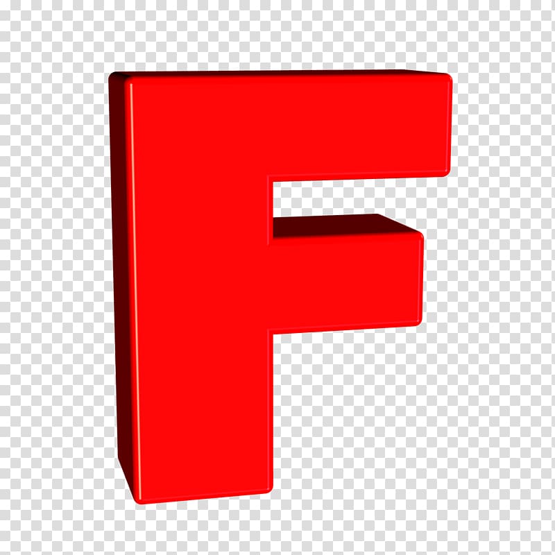 Letter F Alphabet Sort, letters 3d transparent background.