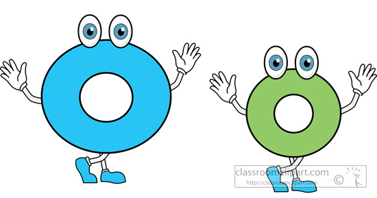 Lower case letter o clipart.