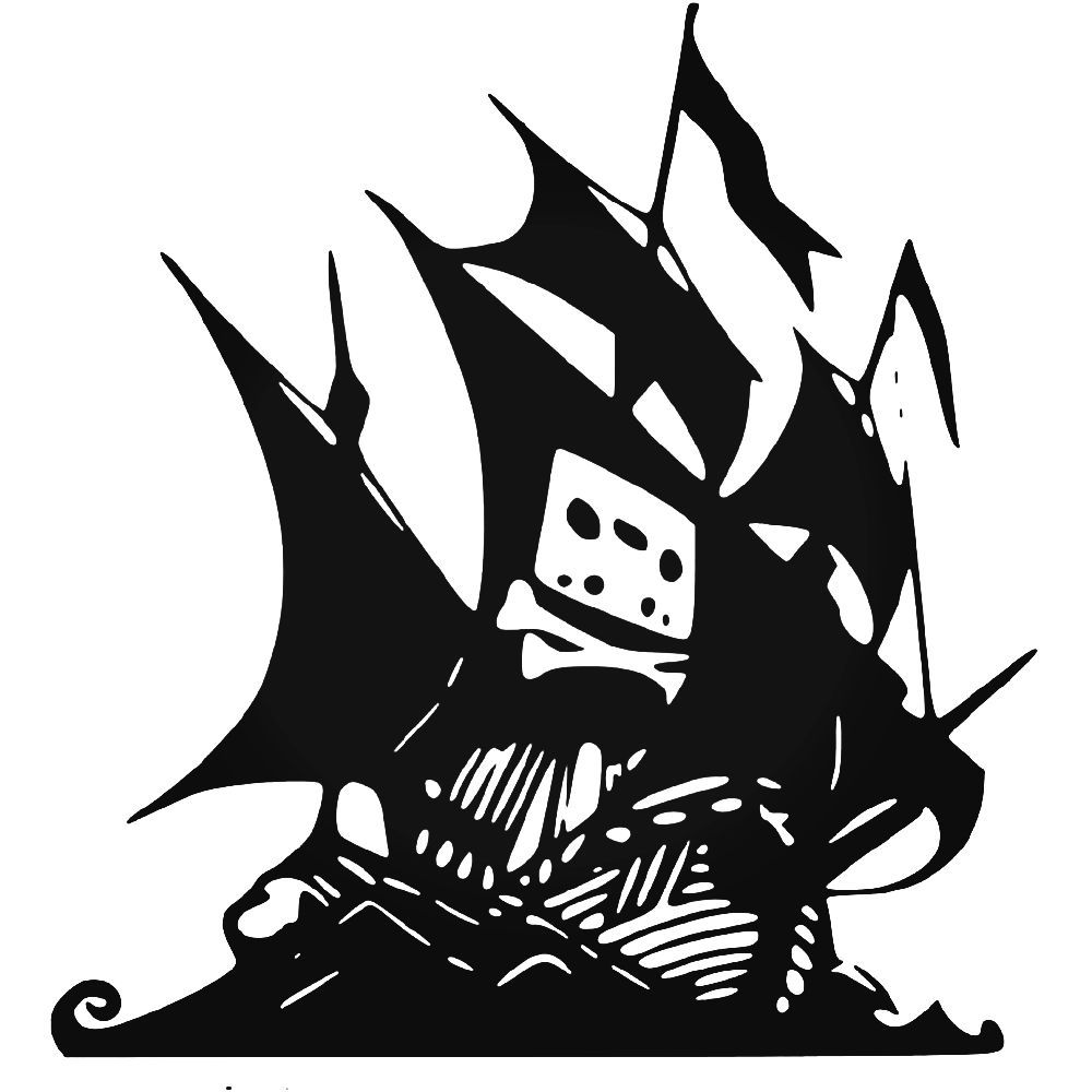 The Pirate Bay Cassett Pirate Logo T Vinyl Decal Sticker.