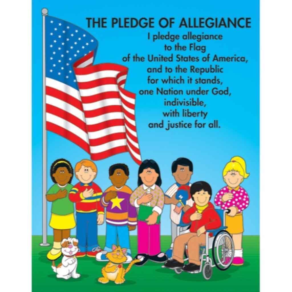 The Pledge Of Allegiance Carson Kids Chart.