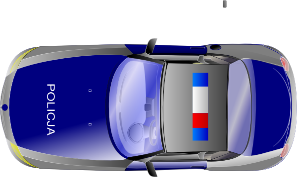 Aerial View Car Clipart.