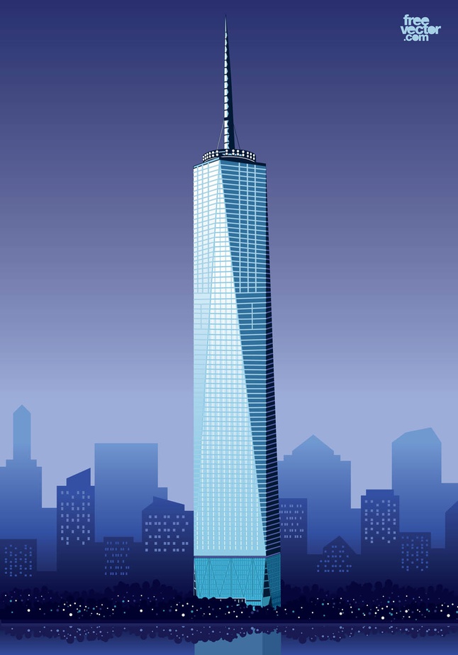 World trade towers clipart.