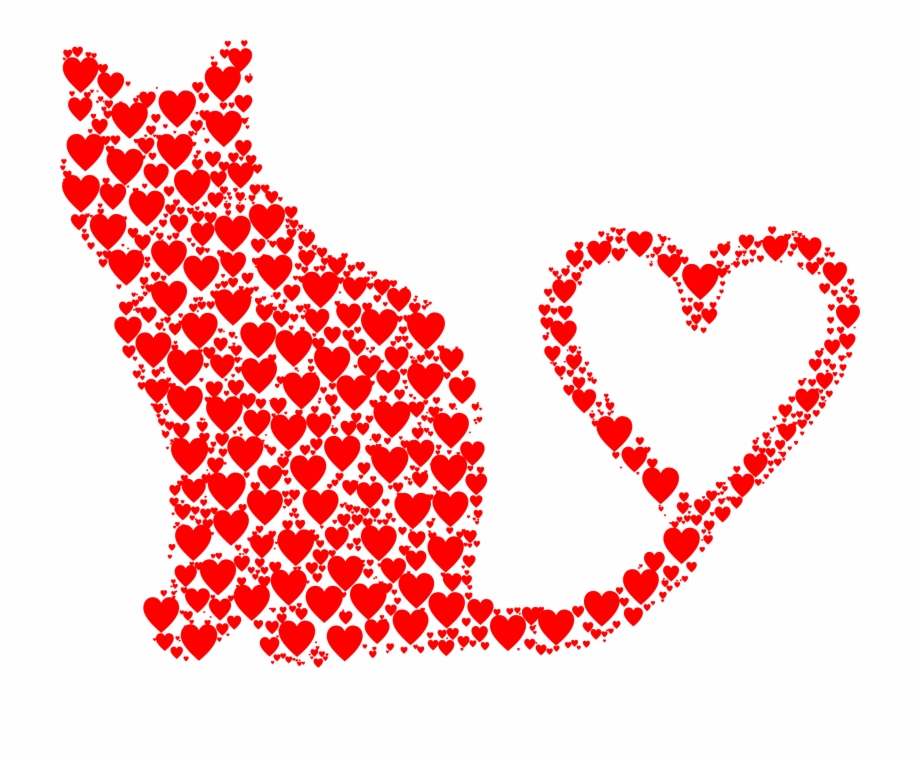 Heart Silhouette Color Clip art.