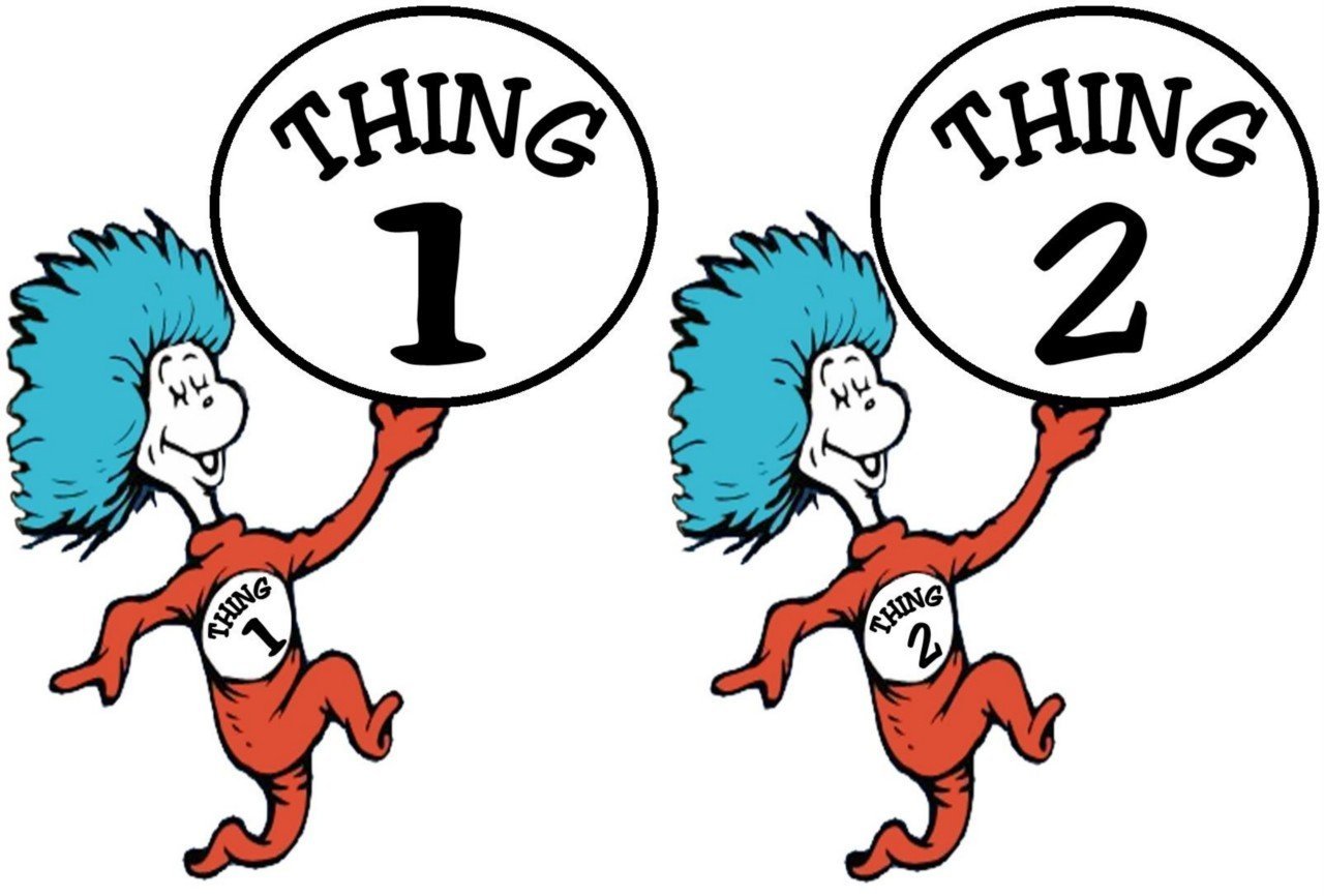 Thing 1 thing 2 clipart 5 » Clipart Station.