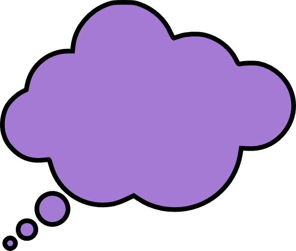 Thought bubble speech bubble clipart.