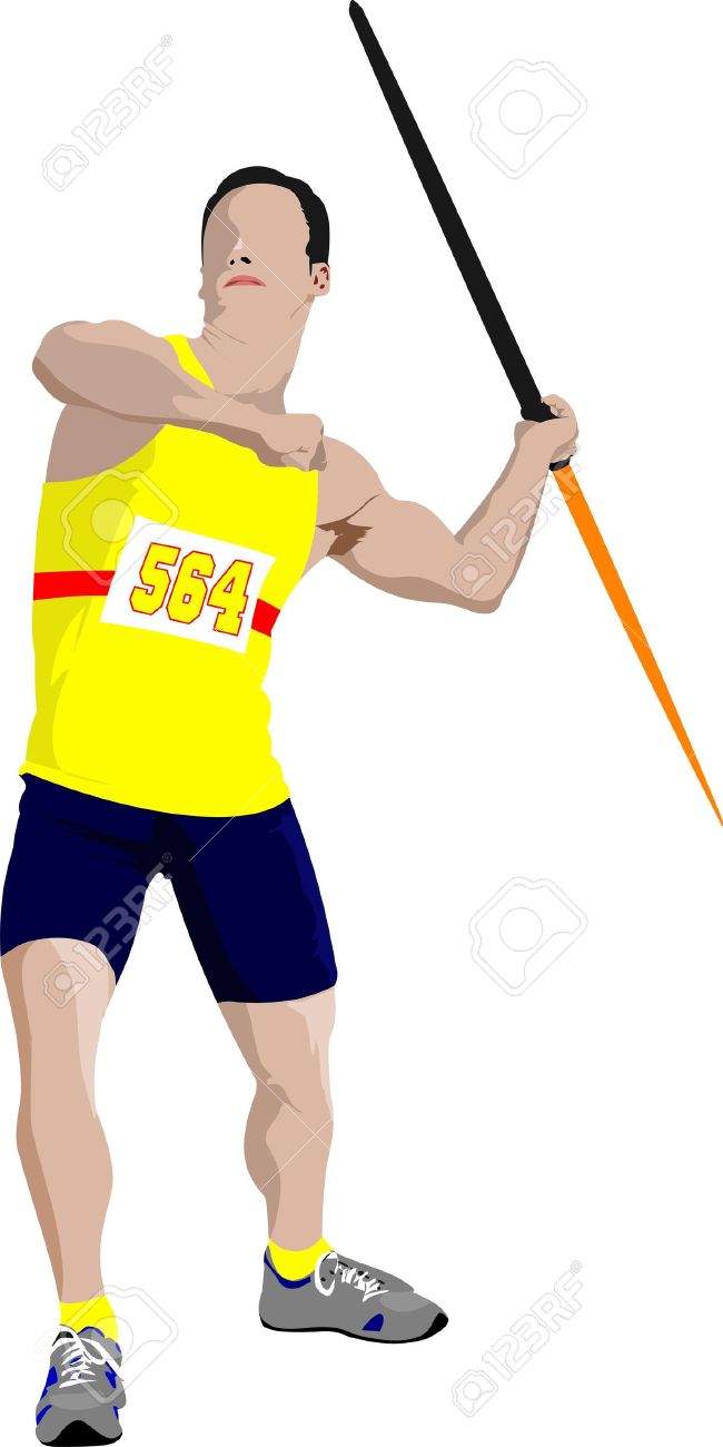 Javelin Thrower Clip Art.