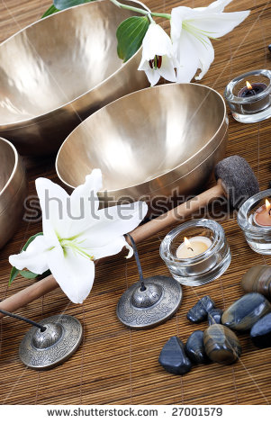 Tibetan Singing Bowl Stock Photos, Royalty.