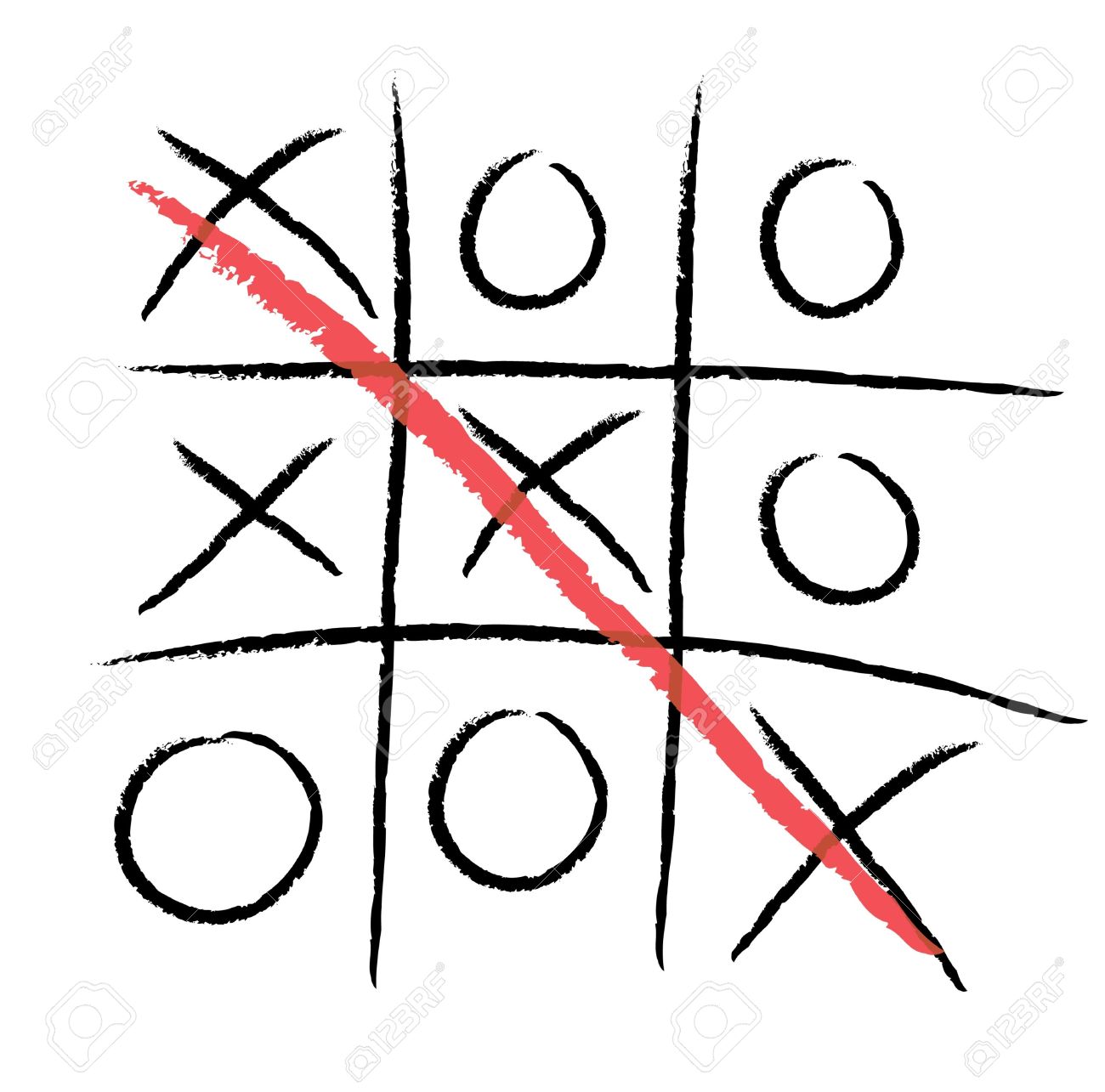 Tic tac toe clipart.