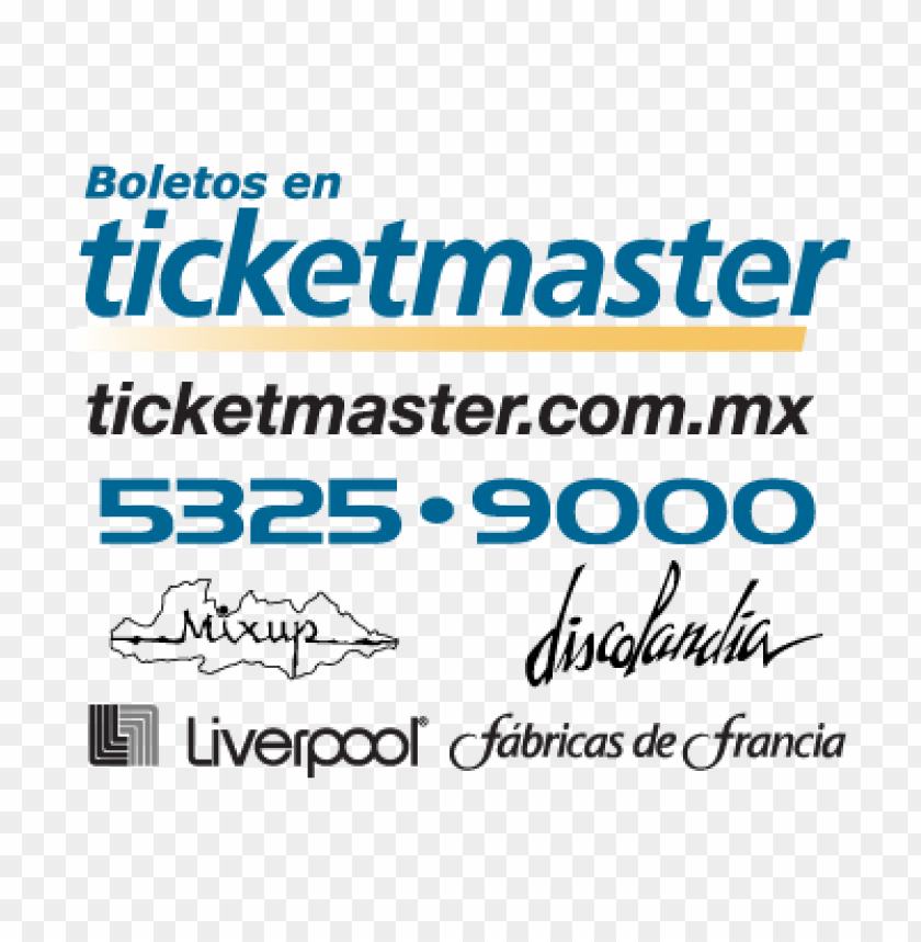 ticketmaster (.eps) vector logo free.