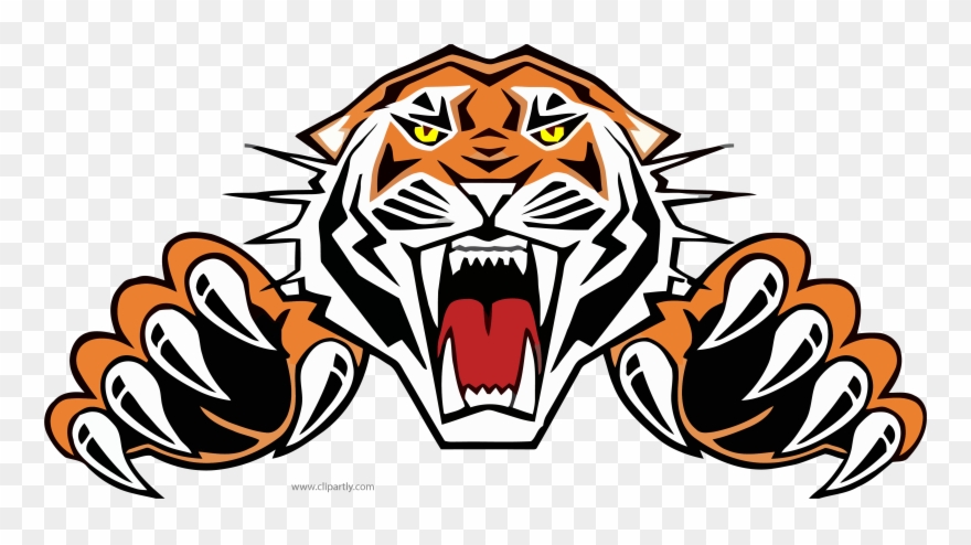 Tiiger Clipart Roaring Tiger.