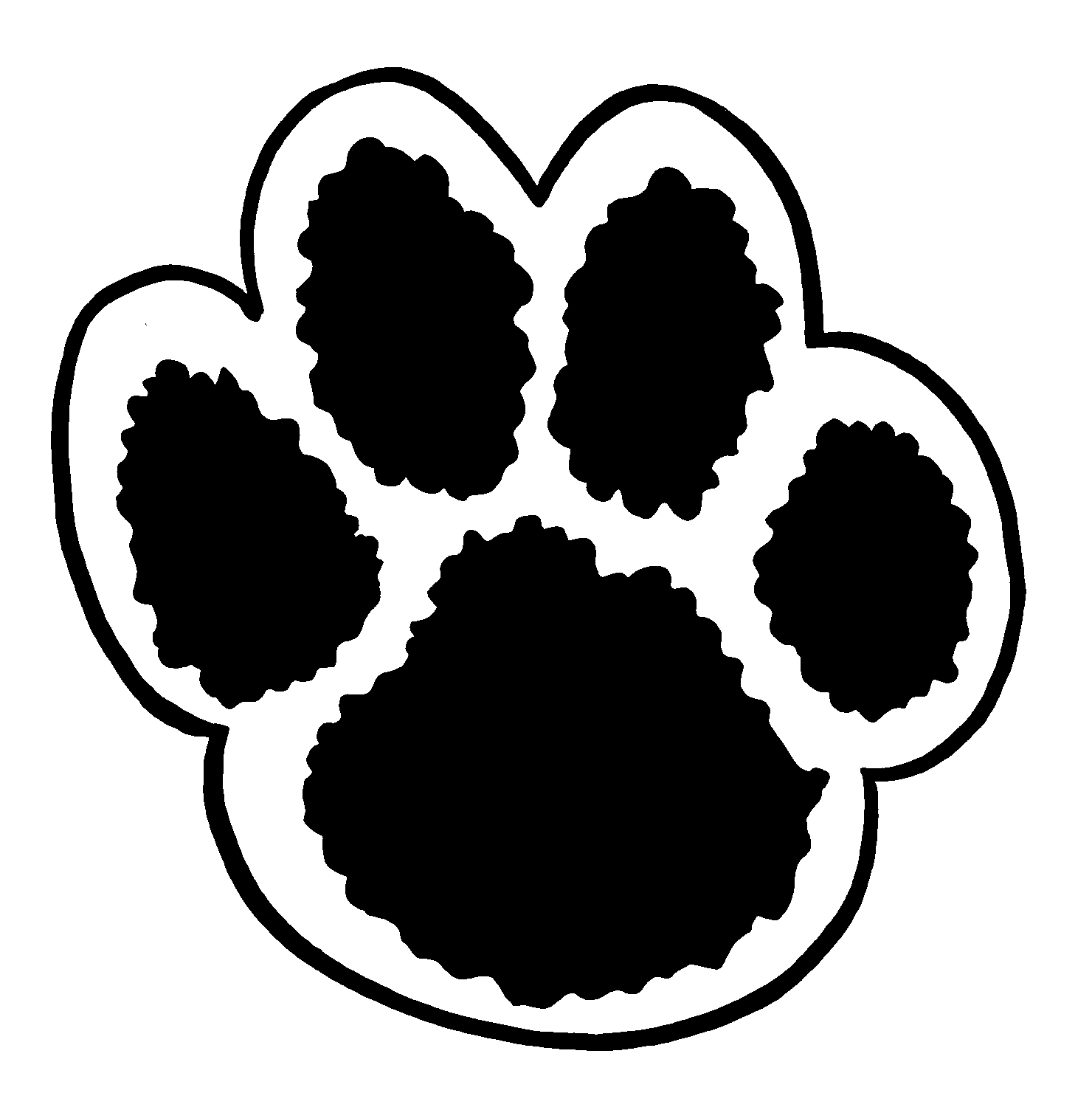 Tiger Paw Drawing.